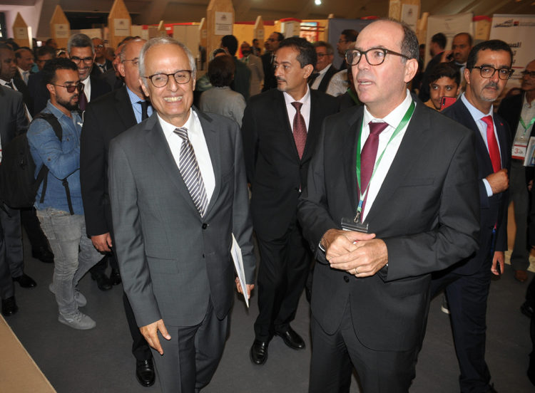 Abdelahad Fassi Fihri, ex-ministre de l’Aménagement du territoire, de l’Urbanisme, de l’Habitat et de la Politique de la Ville et Badr El Kanouni, Président du directoire du groupe Al Omrane.
